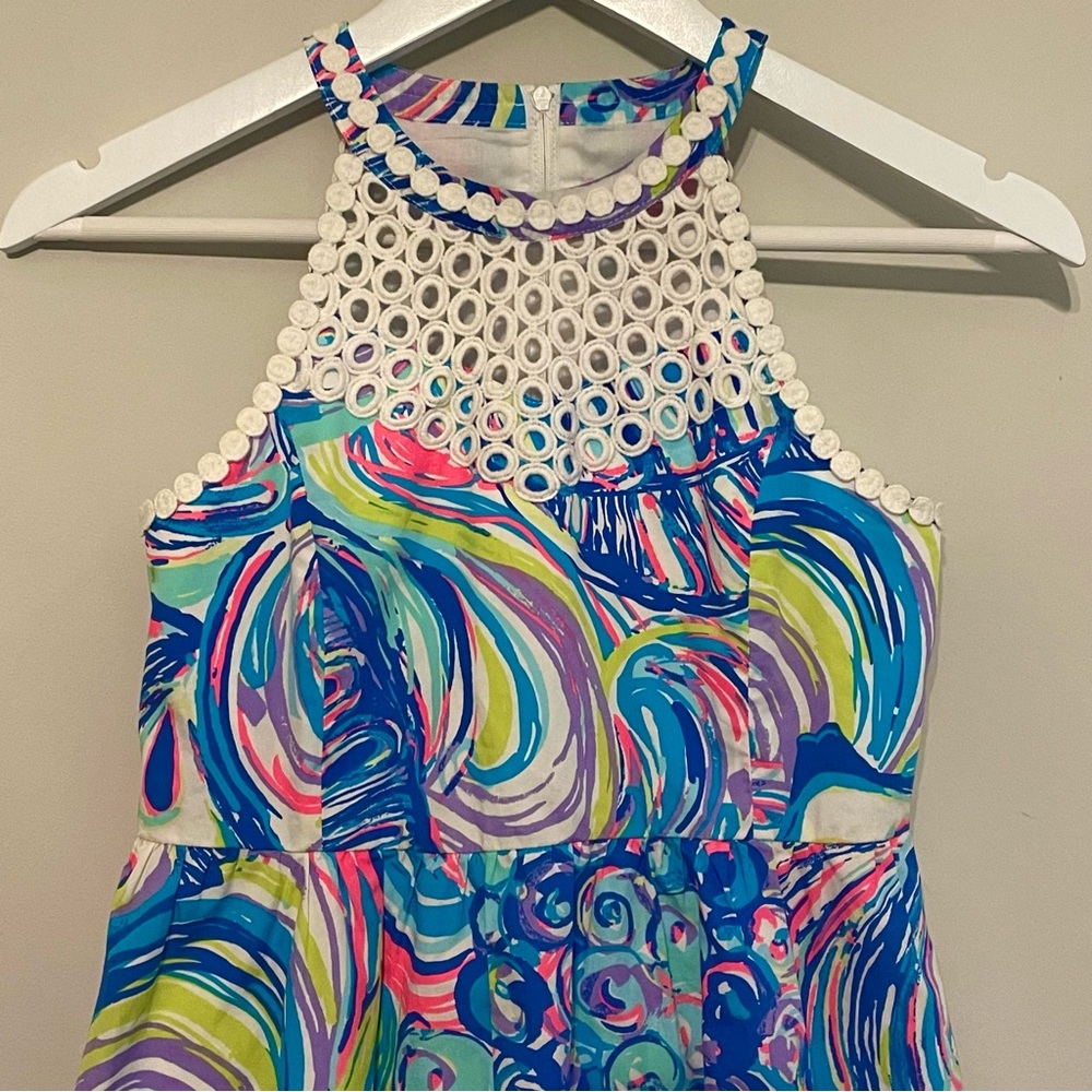 Colorful Swirl Kids Dress - Picture 3 of 14